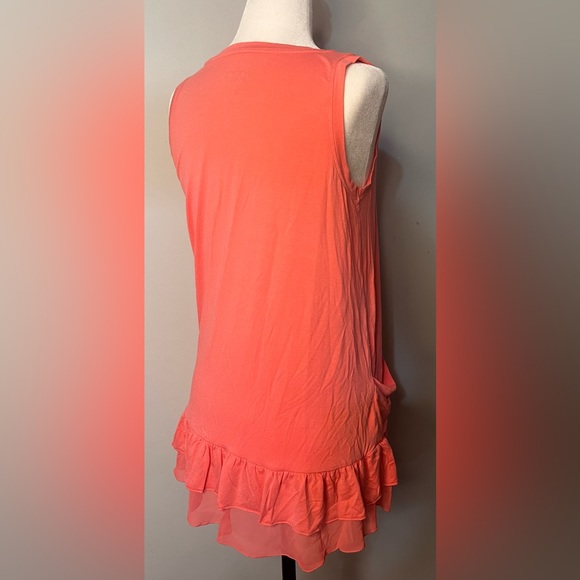 NWOT LOGO by Lori Goldstein Tank Top w/ Pockets in Beautiful Apricot!! - Picture 8 of 8